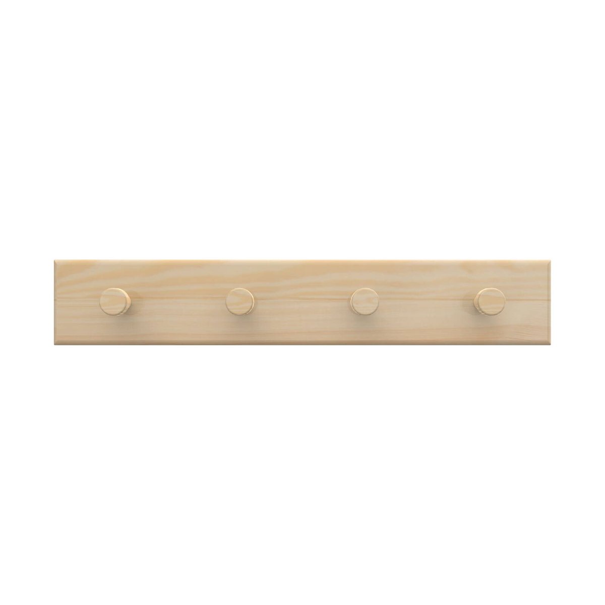 Mode 4 Key Rack - Timber Hooks on Pine Board - 4 Hooks - 245mm x 40mm x 38mm - SuperSaverAU - view 1