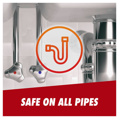 Drano Bathroom Max Gel Liquid 1.2L - 364228 - Orange - Hair Clog Remover