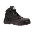 she wear Does Womens Safety Work Boots Size 6 Black Nubuck Leather Steel Cap Hiker Style Water Resistant