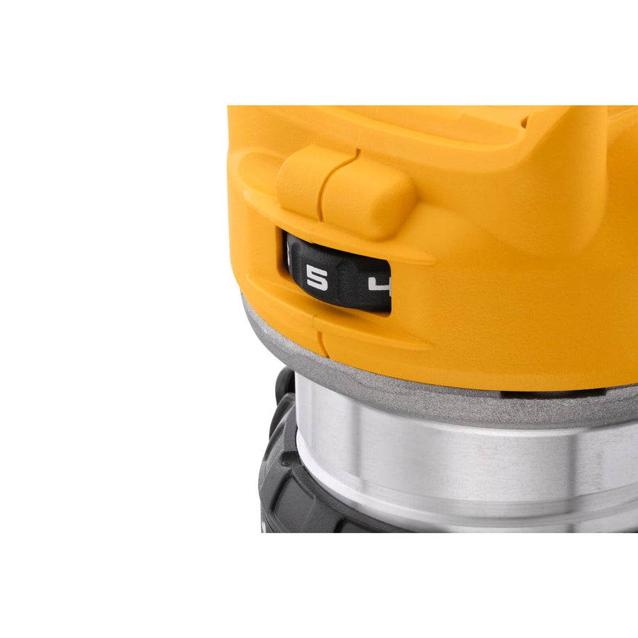 DeWALT 8mm 18V XR Li-Ion Brushless Variable Speed Router Skin Only DCW600N-XJ