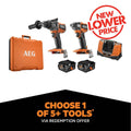 AEG 18V FUSION Hammer Drill & Impact Driver Kit - 2 Piece - 5.0Ah Batteries - SuperSaverAU - view 1