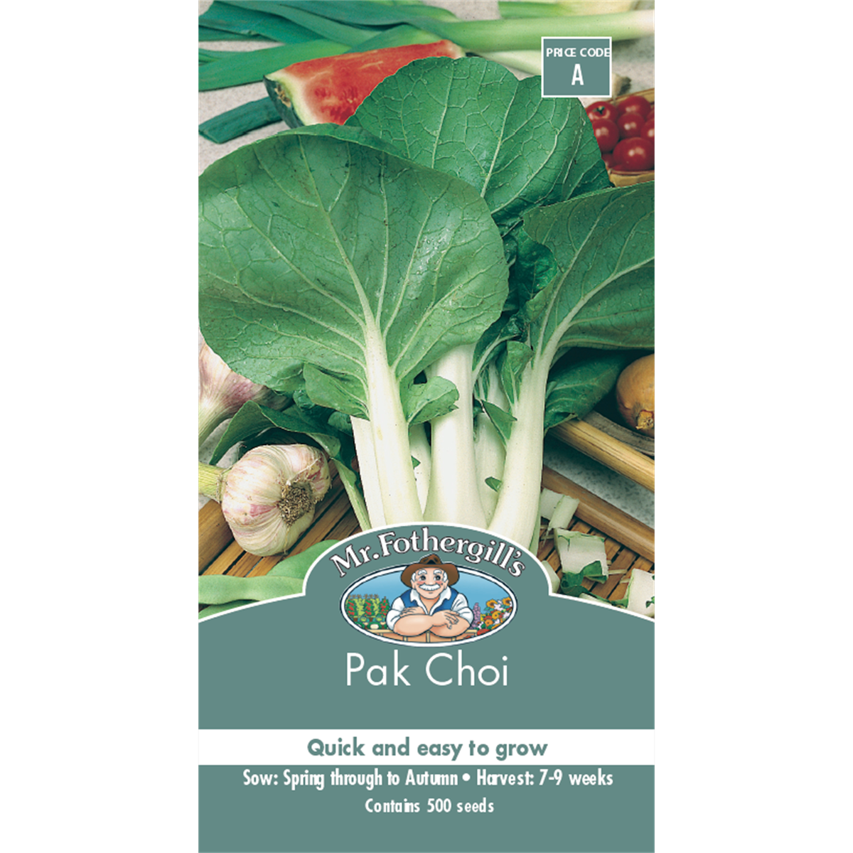 Mr Fothergill Pak Choi Vegetable Seeds - 75mm Green - Easy Growth - SuperSaverAU - view 1