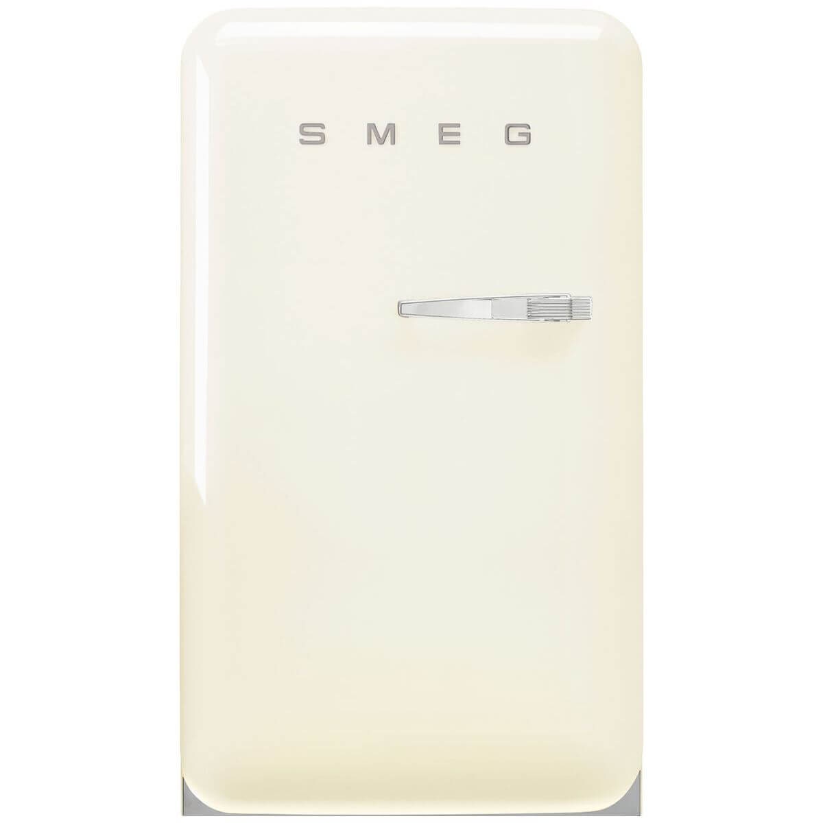 Smeg 50s Retro Style Happy 135L bar fridge - left hinge, cream, 6 star energy rating - FAB10HLCR6