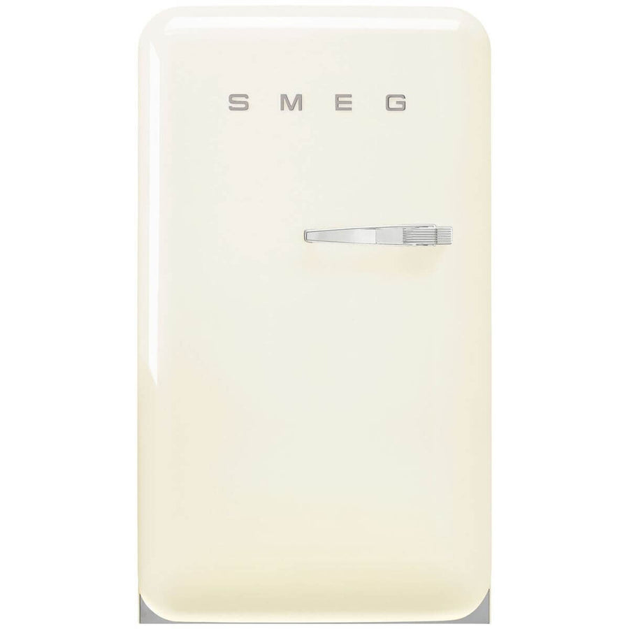 Smeg 50s Retro Style Happy 135L bar fridge - left hinge, cream, 6 star energy rating - FAB10HLCR6