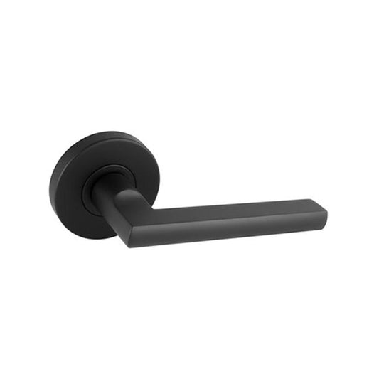 Gainsborough G4 Series Matte Black Lianna Passage Lever Set - 145mm x 63mm - Non-Locking