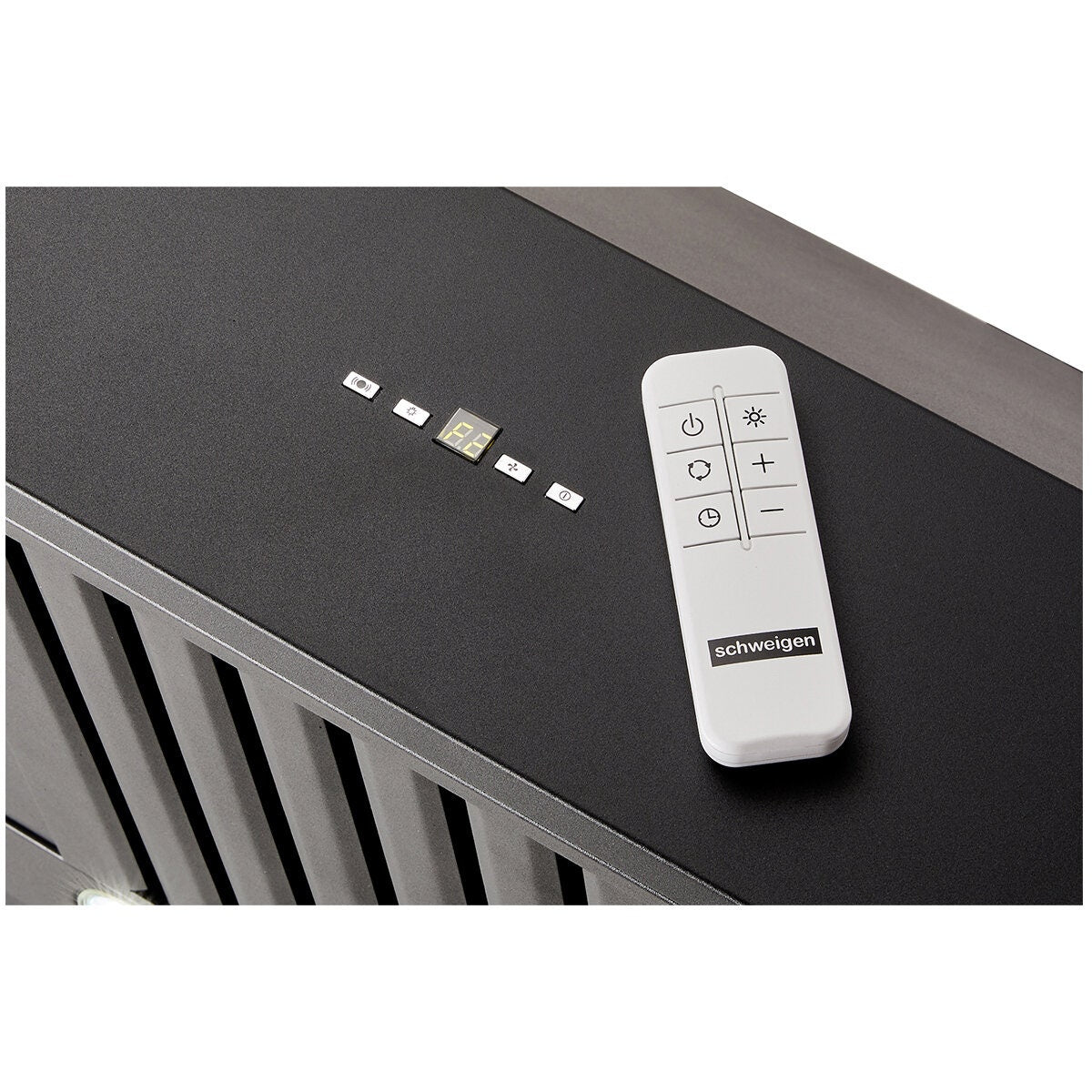 Schweigen 3000m³/h Silent BBQ Rangehood - 1500mm Black Wall Mounted, 304 Stainless Steel - CL8915BSP2KIT