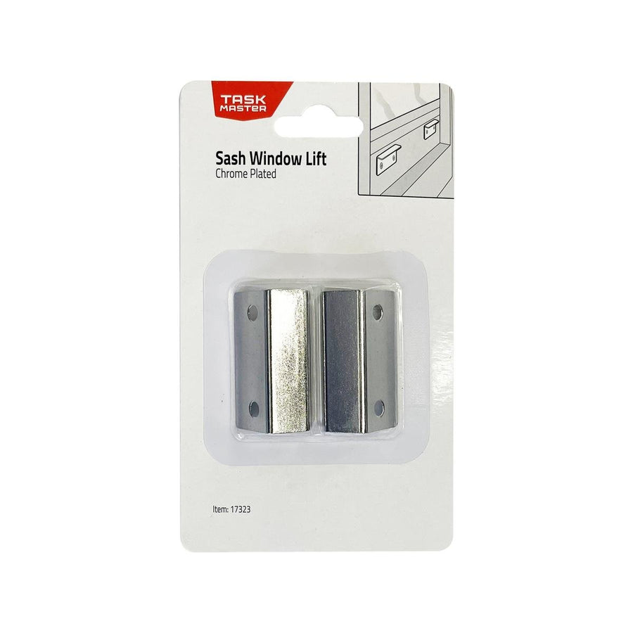 Taskmaster Chrome Plated Sash Window Lift - Solid Brass - 45mm x 25mm - Durable - SuperSaverAU - view 1