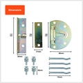 Taskmaster 100mm Zinc Plated Garage Door Floor Anchor