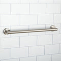 Evekare 600mm Brushed Nickel Linear Grab Rail with Concealed Flange