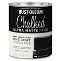 Rust Oleum Ultra Matte Chalked Paint 887ml - Black Abyss - Easy One-Coat Coverage - SuperSaverAU - view 1