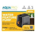 Aquapro Water Feature Pump - 550L/h - Compact - Indoor Use - SuperSaverAU - view 2