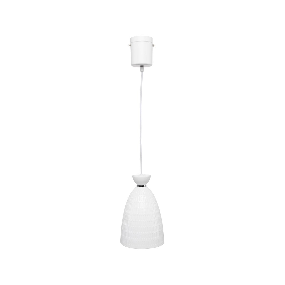 Brilliant Minca Pendant Light - 16cm - White - DIY Installation - Metal Shade - SuperSaverAU - view 4