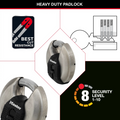 Master Lock 70mm Excell Disc Padlock Stainless Steel Shrouded Shackle