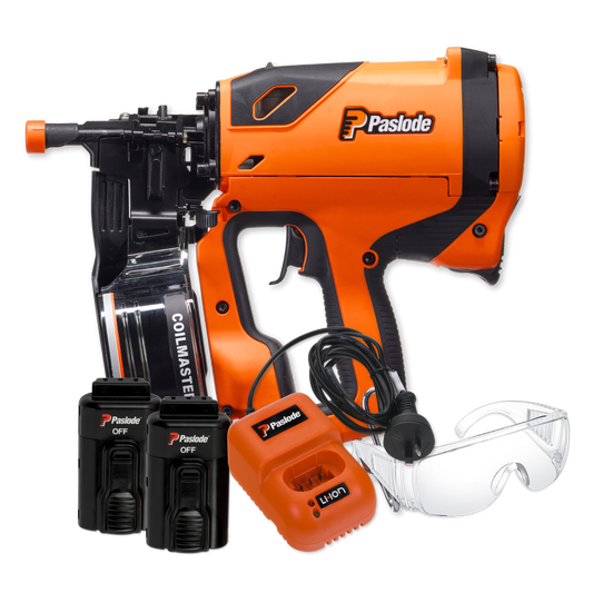 Paslode Impulse Coilmaster 27 - 50mm - Reliable Tool for Cladding & Decking