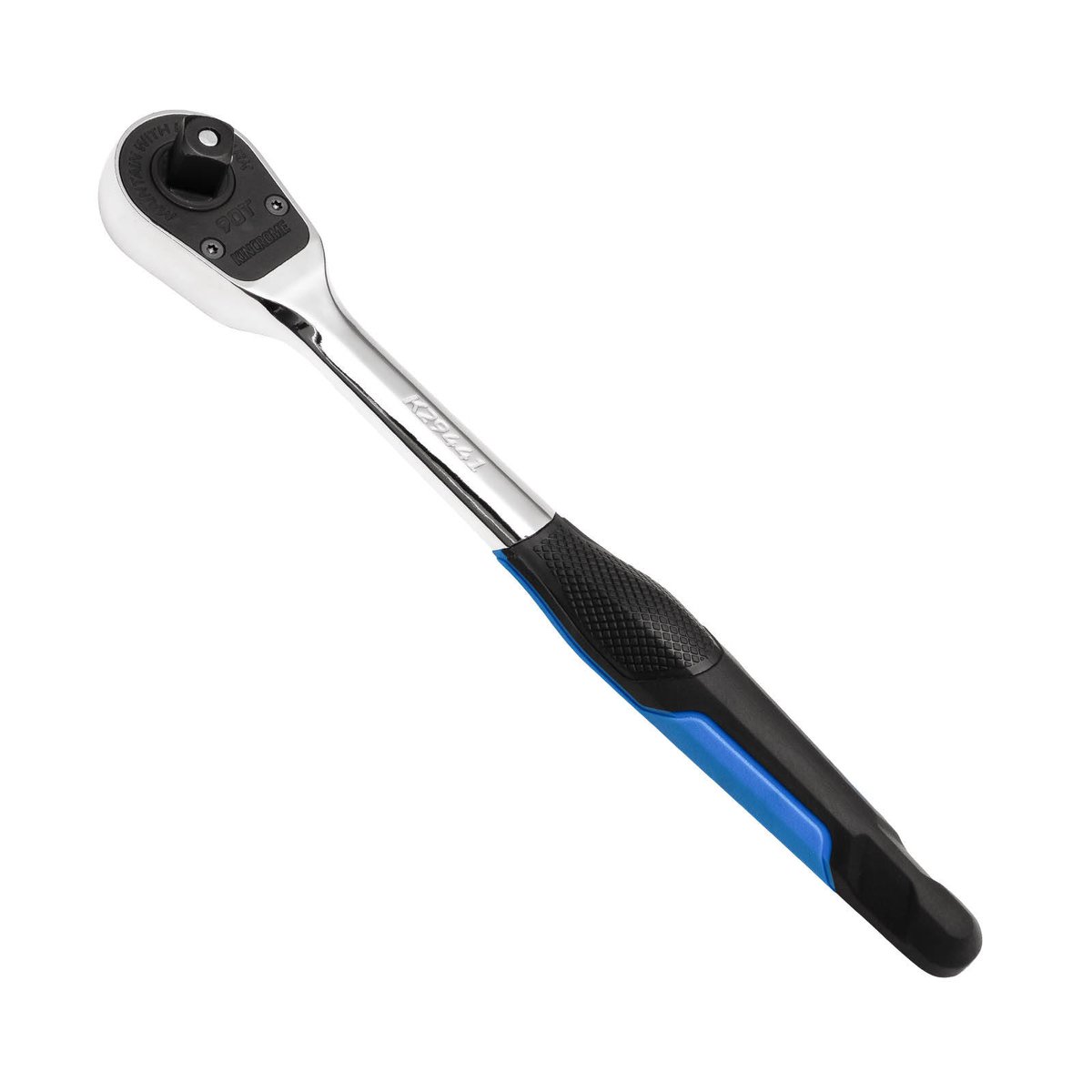Kincrome 1/2 Drive 90 Teeth Quick Release Grip Ratchet - 120T Mechanism - Chrome Vanadium Steel - 290mm Length - SuperSaverAU - view 2