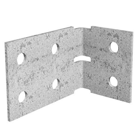 Dunnings Angle Bracket - 60 x 100 x 70mm - Galvanised Steel - M10 Holes - SuperSaverAU - view 1