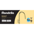 Mondella Rococo Pull Down Sink Mixer Brushed Brass WELS 5 Star 6L/min