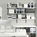 Flexi Storage 360mm Black Double Slot Bracket Steel Durable Support - SuperSaverAU - view 2