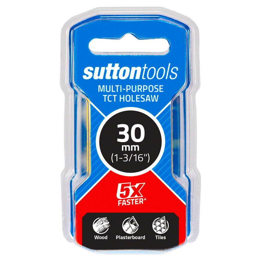 Sutton Tools 30mm TCT Multi-Purpose Seamless Holesaw