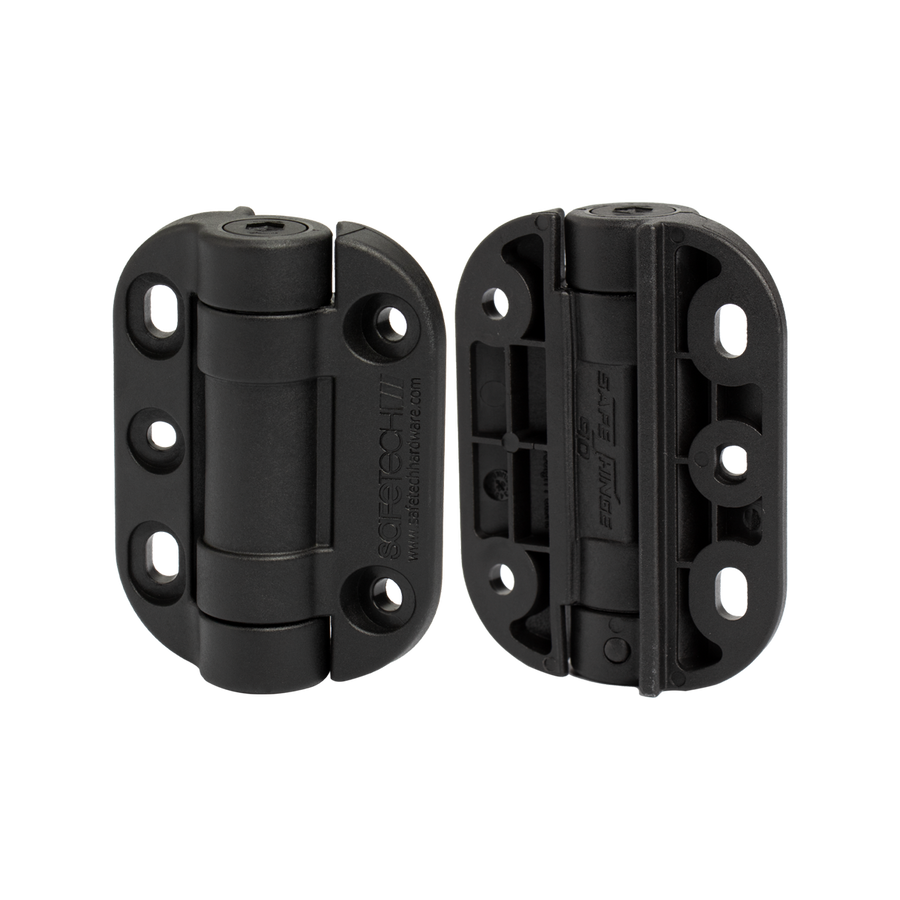 ProtectorAl G8Safe Black Adjustable Pool Hinge Pair 70mm Plastic Durable - SuperSaverAU - view 1