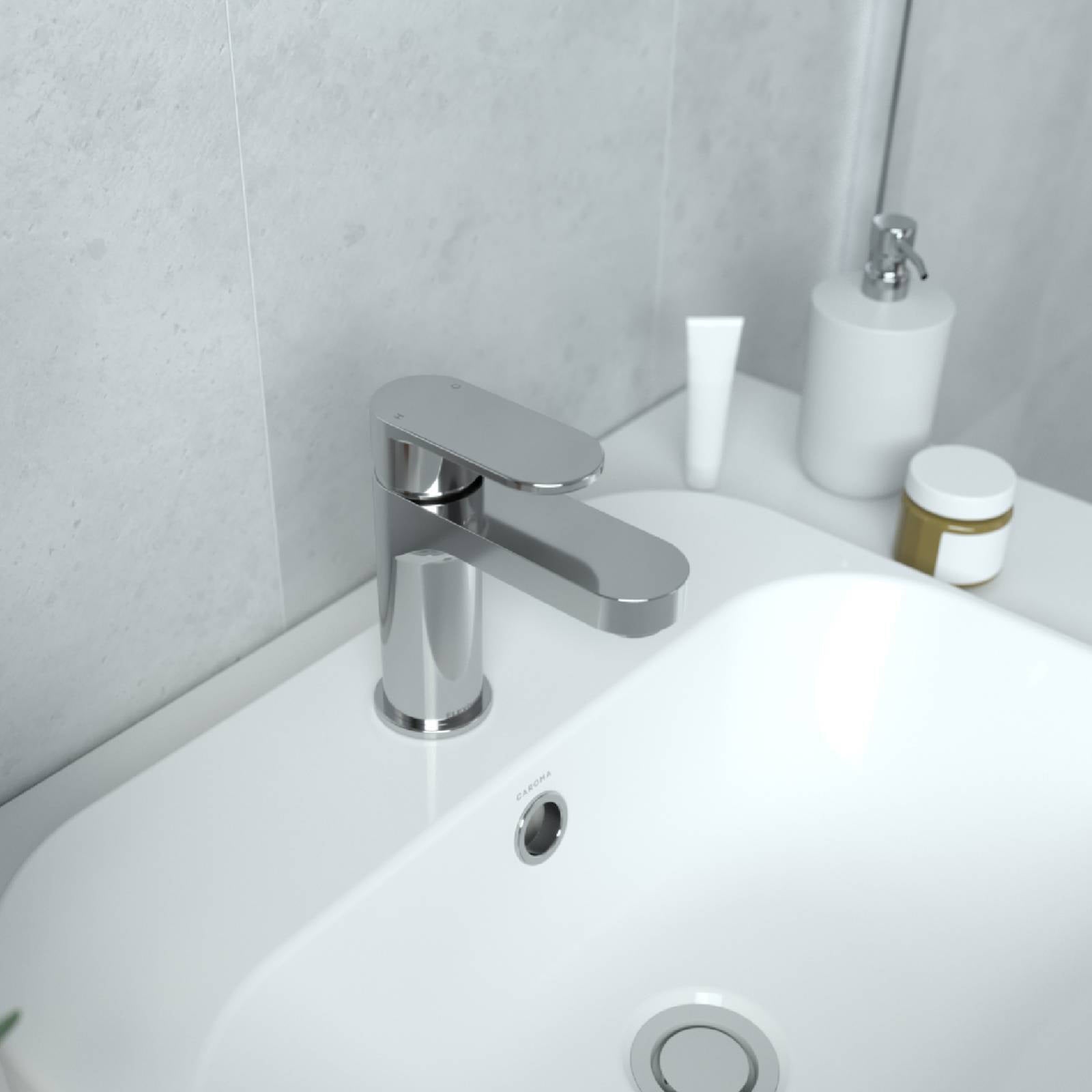 Flexispray Havana Lead Free Basin Mixer Chrome, 4.5L/min 6 Star, Ceramic Disc Hob Mount