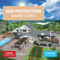 Coolaroo Shade Cloth - 1.83 x 6m - Shell - 90% UV Block - Heavy Duty - SuperSaverAU - view 4