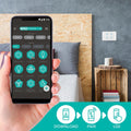 Deta Smart Touch Light Switch - Quad Gang - 250V - White Gloss - SuperSaverAU - view 3