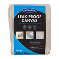 Monarch 3.6 x 3.6m Leak-Proof Canvas Drop Sheet Plastic Backed 2mm Natural
