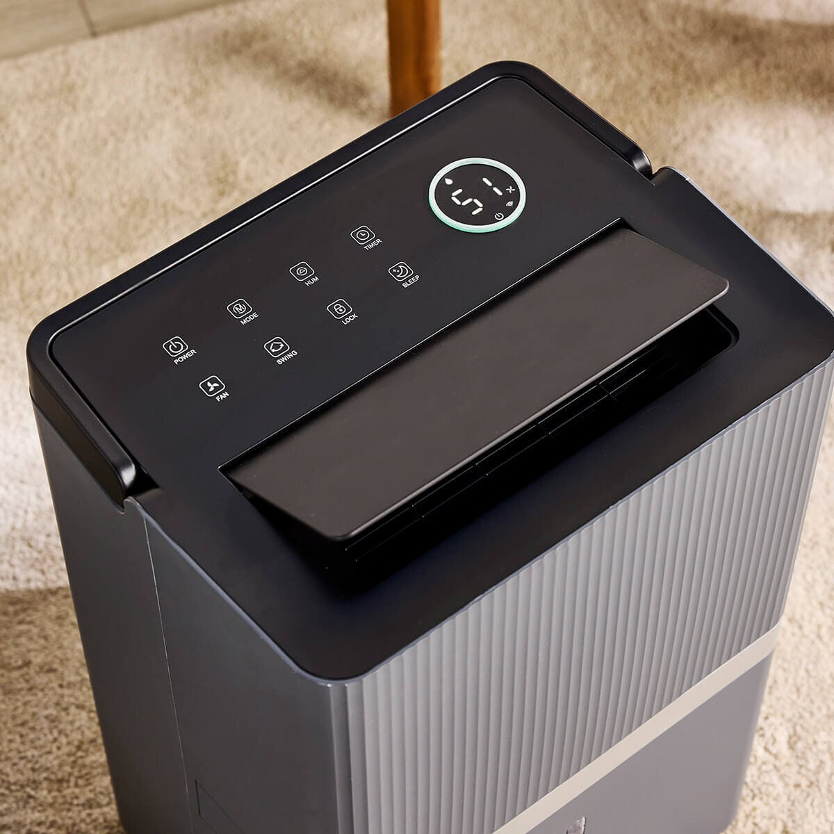 Ausclimate Large 35L Smart Dehumidifier - Charcoal Black, Wi-Fi Control, Digital Display - ACD235