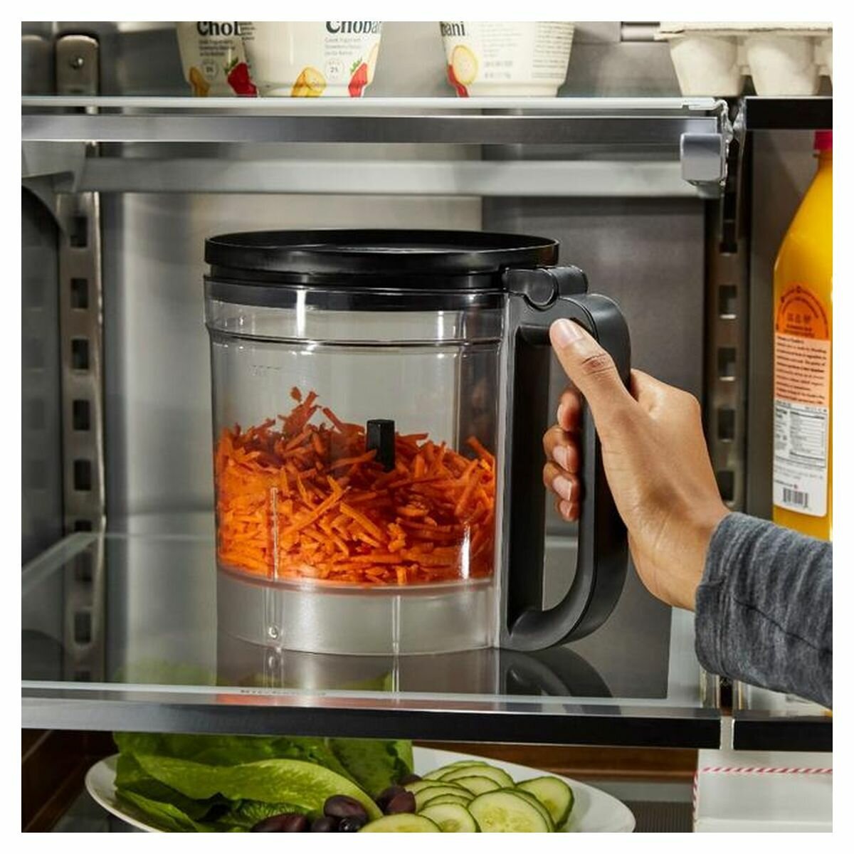 KitchenAid 13 Cup Food Processor - 400W Motor, Dicing Kit, Slicing Disc, Matte Black - 5KFP1319ABM