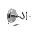Everhang Silver Magnetic Hook 4 Pack - 35mm - Versatile Hanging Solution - SuperSaverAU - view 3