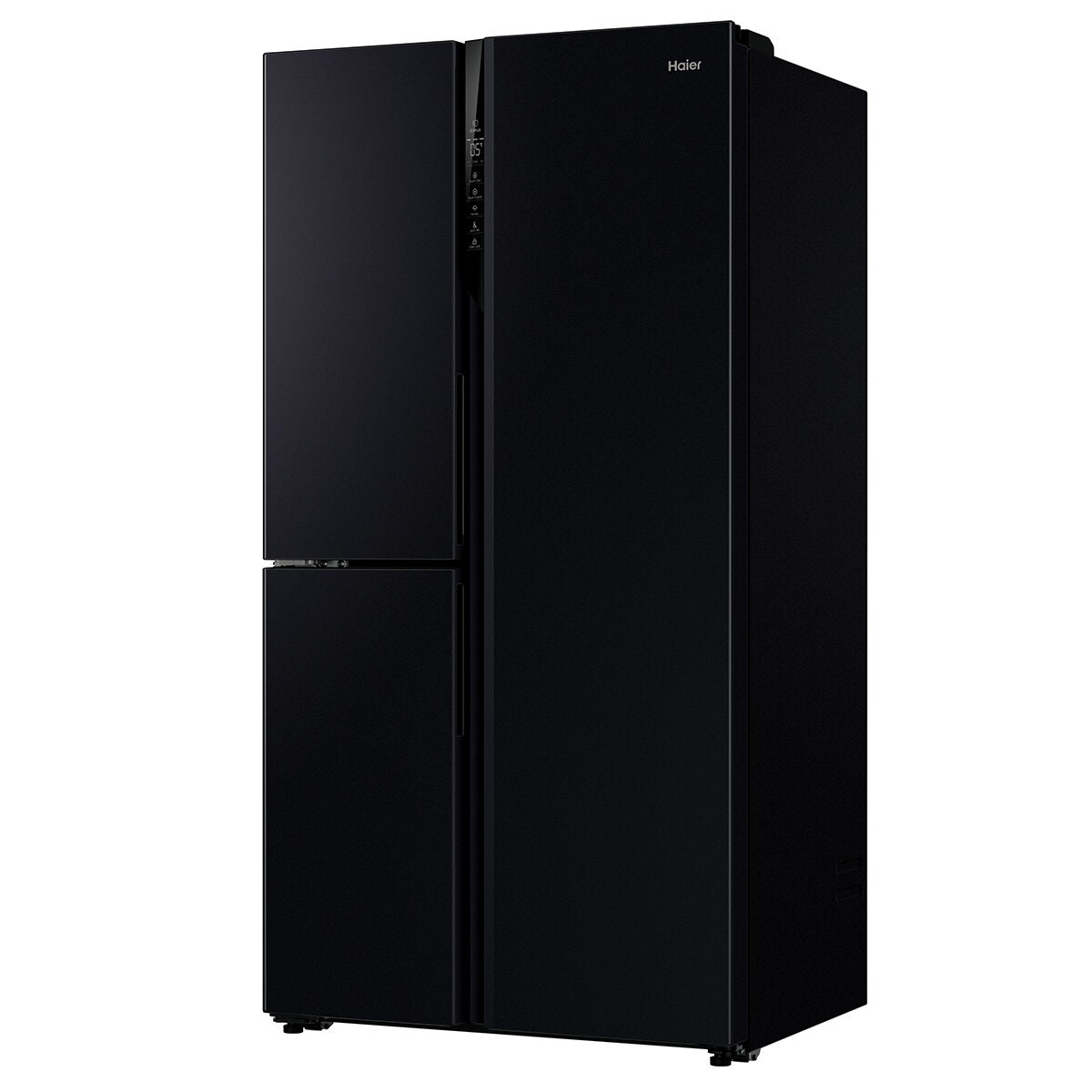 Haier 574L Three Door Side by Side Fridge - Black, Switch Zone, Frost Free, 4 Star Energy - HRF575XC