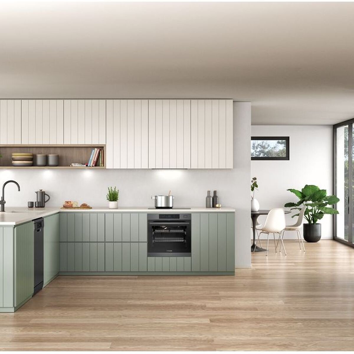 Westinghouse 60cm 3 Burner Zone Induction Cooktop - Hob2Hood, PowerBoost, Touch and Slide - WHI635BE