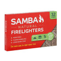 Samba Natural Firelighters - 32 Pack - Wood & Wax - Non Toxic - SuperSaverAU - view 1