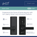 Gainsborough Liberty Smart Entrance Lock - Matte Black - 310mm x 115mm x 229mm - Advanced Security Features - SuperSaverAU - view 4