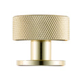 Taskmaster 32.5mm Knurled Brushed Brass Cabinet Knobs - 4 Pack