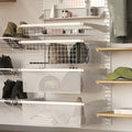 Flexi Storage Home Solutions 600 x 60 x 440mm White Steel Double Slot Sliding Basket Frame