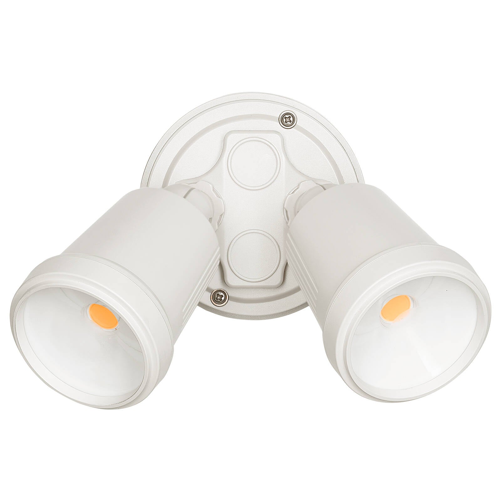 Brilliant Raptor III Twin 20W Outdoor Flood Light Beige, Adjustable Heads, Weather Resistant 22601/09