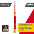 Wiha 3.5 x 65mm CVM Insulated VDE 1000V Precision Electricians Screwdriver