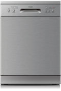 Emilia 60cm Freestanding Dishwasher - 12 Place Settings, Stainless Steel, 6 Programs, Delay Start - EDW63SS