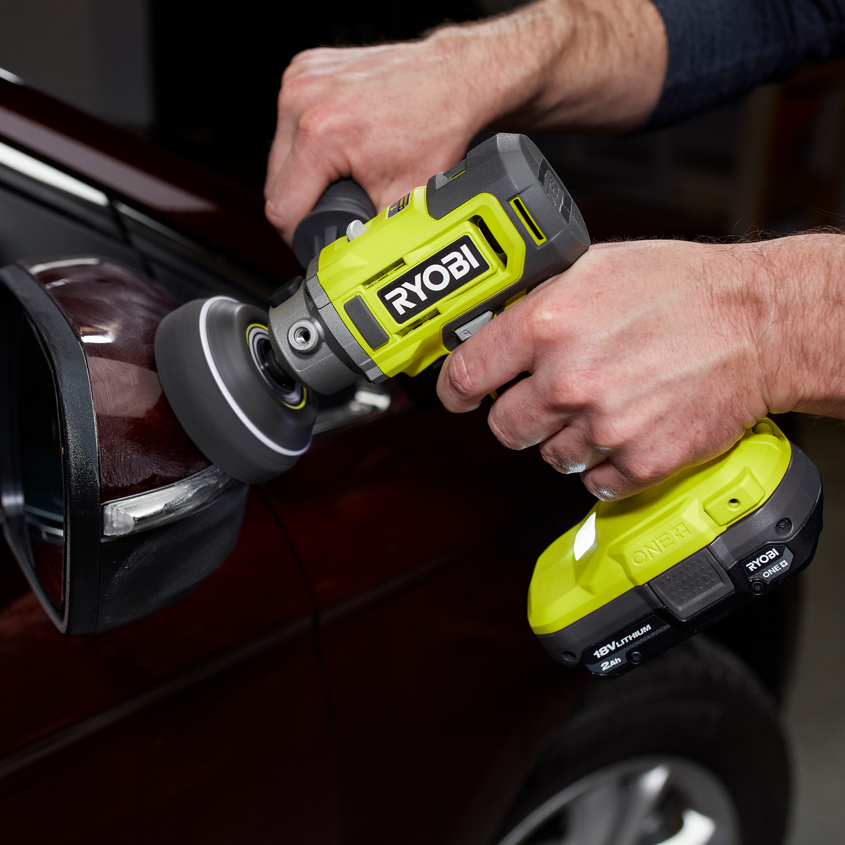 Ryobi 18V ONE+ Detail Polisher Sander Tool Only - 2-in-1 - 75mm & 50mm Pads - SuperSaverAU - view 2