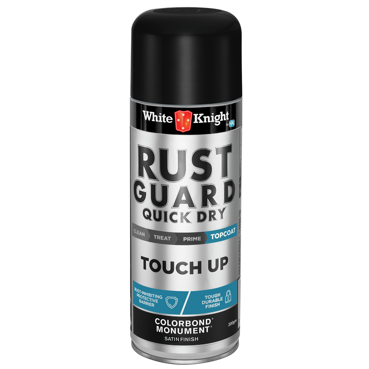 White Knight Rust Guard 300g Monument Satin Touch Up Spray Paint - SuperSaverAU - view 1