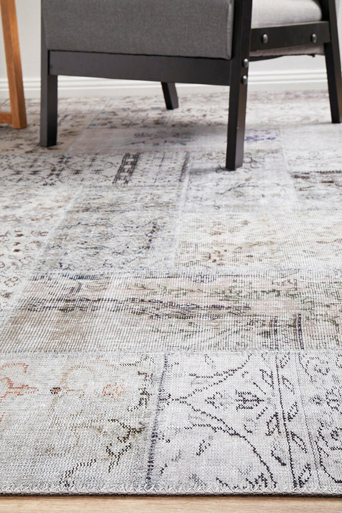 Rug Culture Illusions Large Rug 280x190cm - Stone Polyester, Low 3mm Pile - ILU189STONE280X190