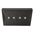 Schweigen 120cm Wall Mounted BBQ Rangehood - Black, 3200m³/h, Single External Motor - CL7372BSEPAK
