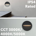 Arlec 4W Black CCT LED Round Exterior Step Light - 110mm x 25mm - Weather-Resistant - SuperSaverAU - view 3