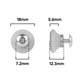 Rolltrak V Roller - 18mm - Acetal - 12kg Load Rate - SuperSaverAU - view 2