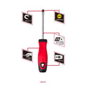 Trojan 100mm No 6 Slot Screwdriver - Red and Black - Magnetic Tip - SuperSaverAU - view 3