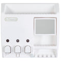 Better Living Ulti-Mate White Triple Chamber Shower Dispenser 3 x 430ml ABS Rust Resistant