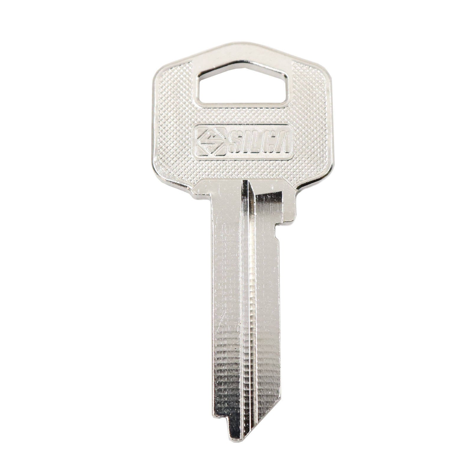 EHI TE2-GR10 54mm Silver Blank Key, Nickel Plated Brass
