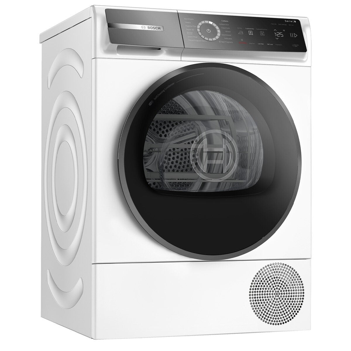 Bosch Series 8 8kg Heat Pump Dryer - 10 Star Energy Rating, ActiveAir, Self-Cleaning Condenser - WQB235B8AU
